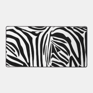 Zebra pattern desk mat