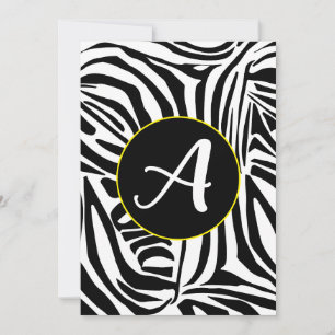 Zebra Pattern Holiday Card