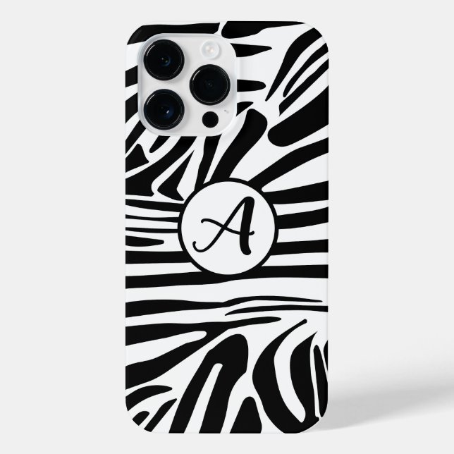 Zebra Pattern iPhone Case (Back)
