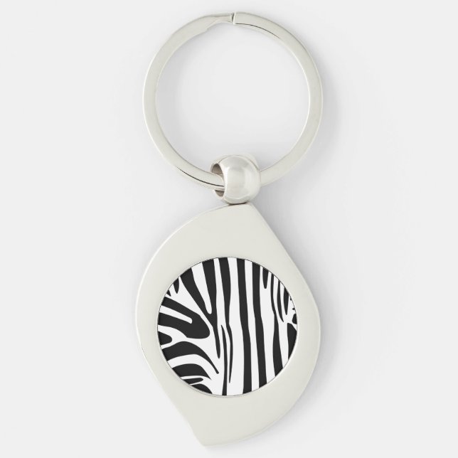 Zebra pattern key ring (Front)