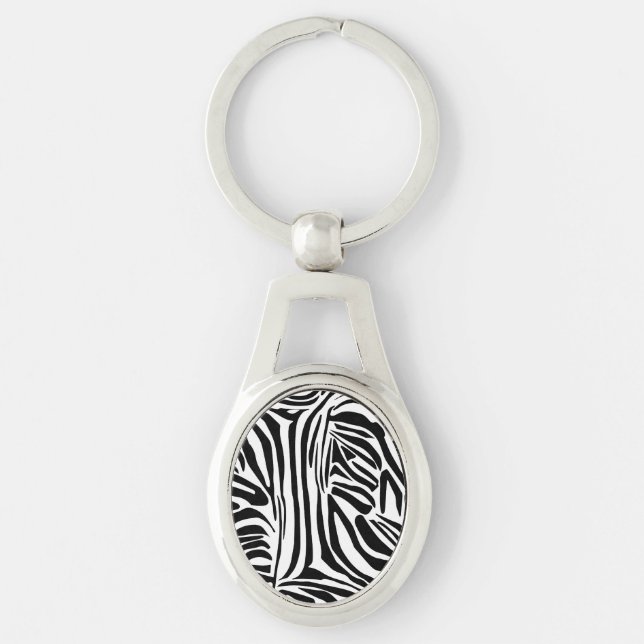 Zebra pattern key ring (Front)