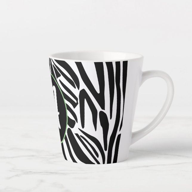 Zebra Pattern Latte Mug (Right)
