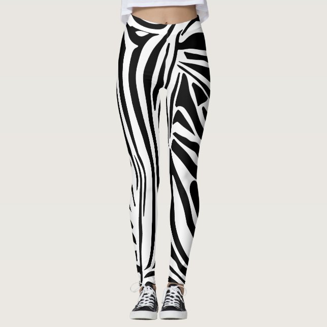 Zebra pattern leggings (Front)