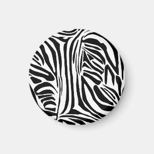 Zebra pattern magnet