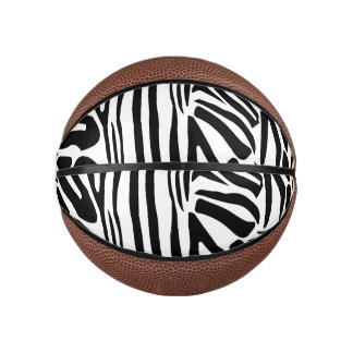 Zebra pattern mini basketball