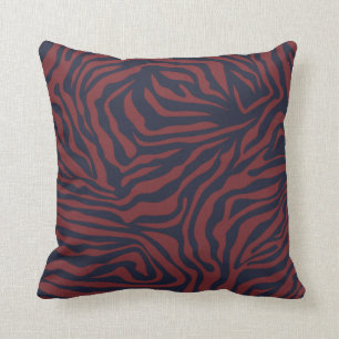 Zebra Pattern Modern Christmas Preppy Animal Print Cushion