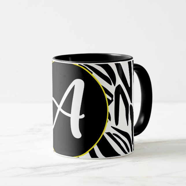 Zebra Pattern Mug (Front Right)