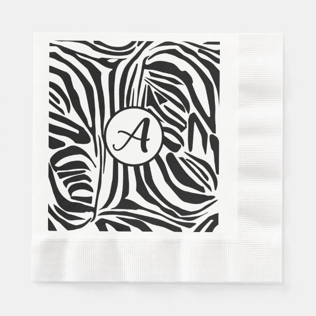 Zebra Pattern Napkin (Front)