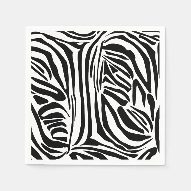Zebra pattern napkin (Front)