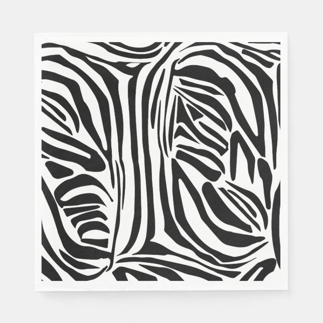 Zebra pattern napkin (Front)