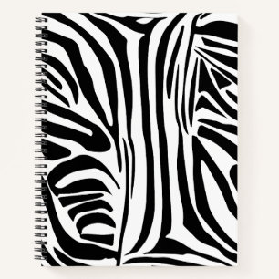 Zebra pattern notebook