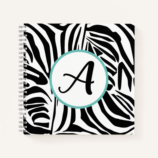 Zebra Pattern Notebook (Front)