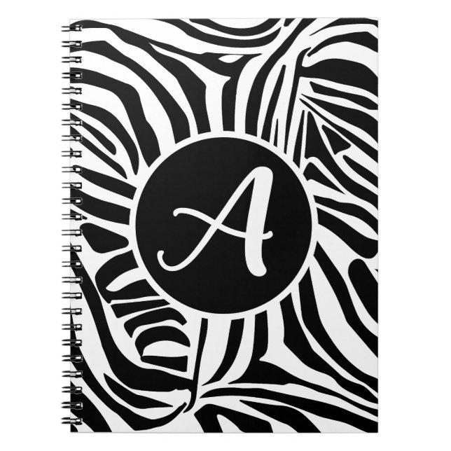 Zebra Pattern Notebook (Front)