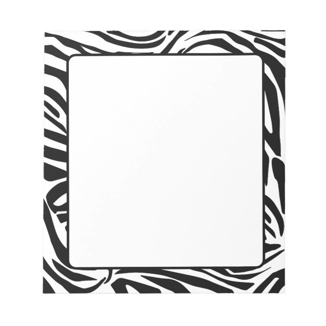 Zebra pattern notepad (Front)