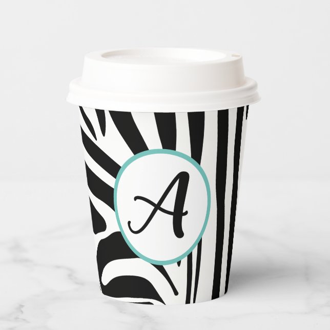 Zebra Pattern Paper Cups (Front)