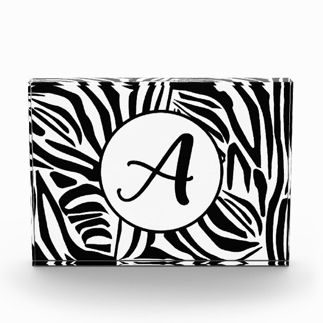 Zebra Pattern Photo Block (Front)