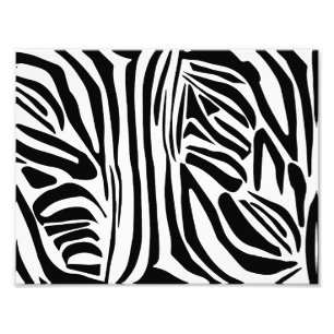 Zebra pattern photo print
