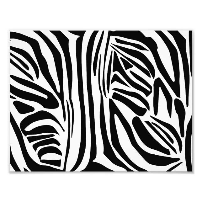 Zebra pattern photo print (Front)