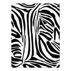 Zebra pattern photo print