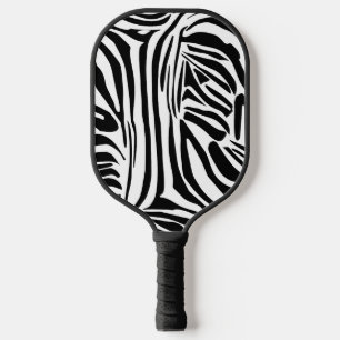 Zebra pattern pickleball paddle