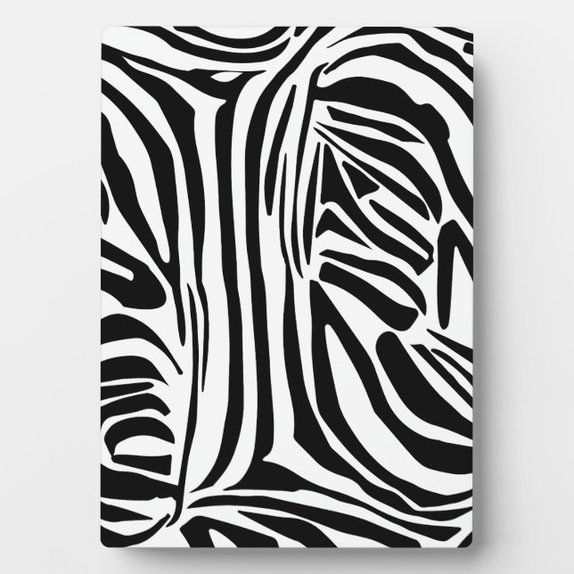 Zebra pattern plaque (Front)