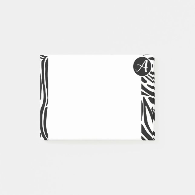 Zebra Pattern Post-it Notes (Front)