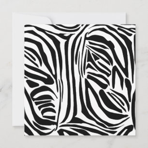 Zebra pattern save the date