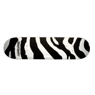 Zebra Pattern Skateboard