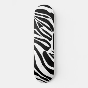 Zebra pattern skateboard