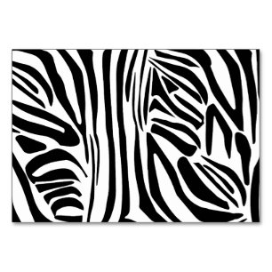 Zebra pattern table number