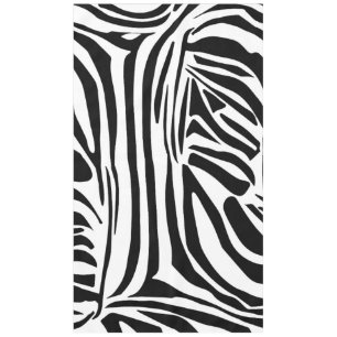 Zebra pattern tablecloth