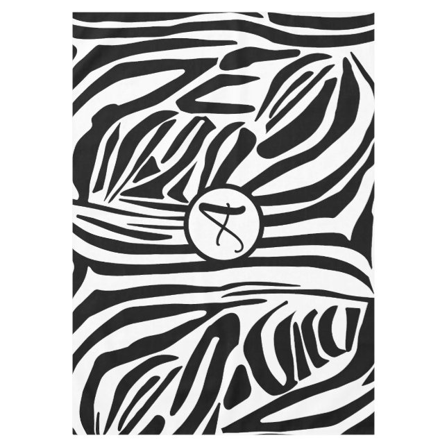 Zebra Pattern Tablecloth (Front)