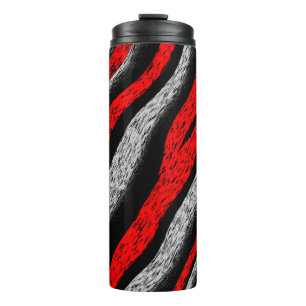 Zebra Pattern Thermal Tumbler