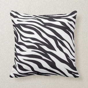 Zebra Pattern Throw Pillow