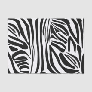 Zebra pattern tissue paper