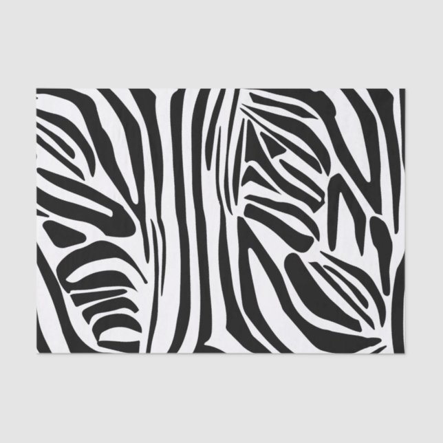 Zebra pattern tissue paper (Front)