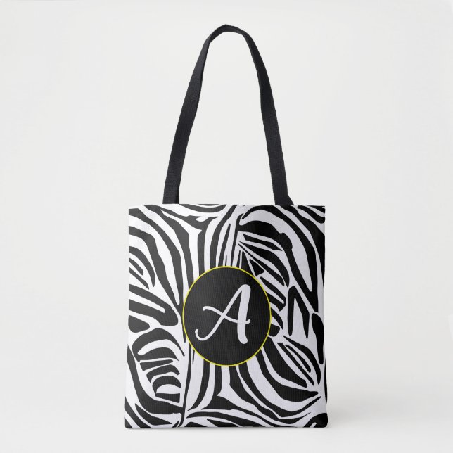Zebra Pattern Tote Bag (Front)