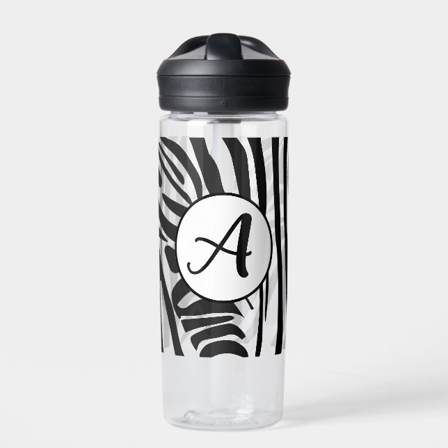 Zebra Pattern Water Bottle (Front)