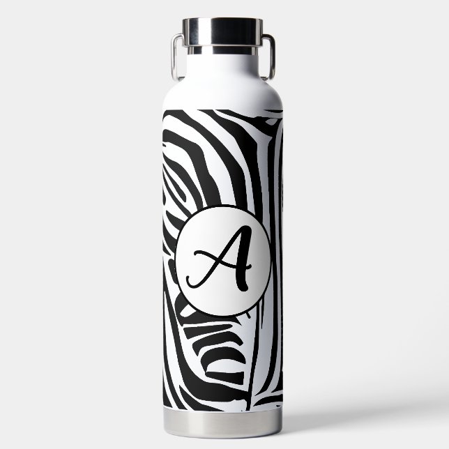 Zebra Pattern Water Bottle (Front)