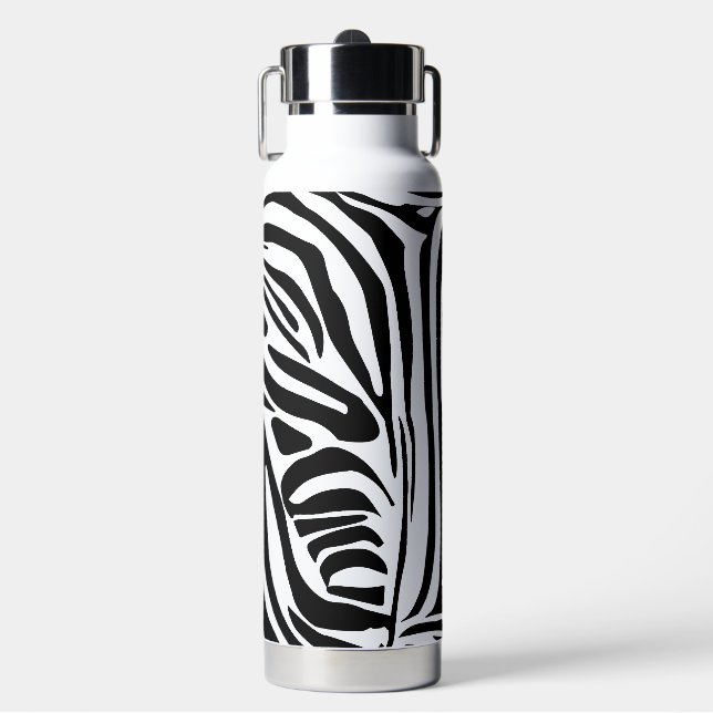 Zebra pattern water bottle (Front)