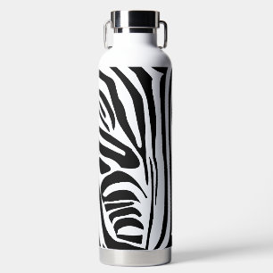 Zebra pattern water bottle
