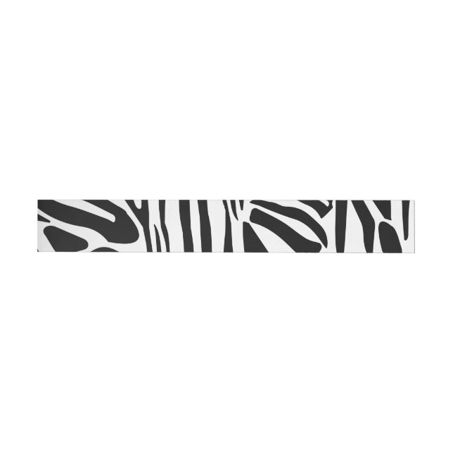 Zebra pattern wraparound address label (Individual)
