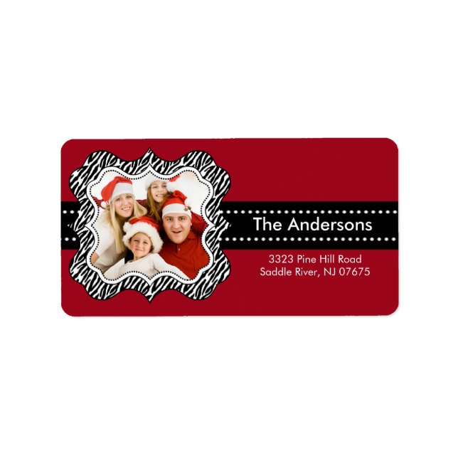 Zebra PHOTO Frame Return Address Label (Front)