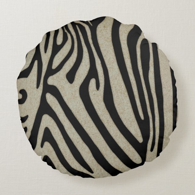 Zebra Pillow by Leslie Harlow (Back)