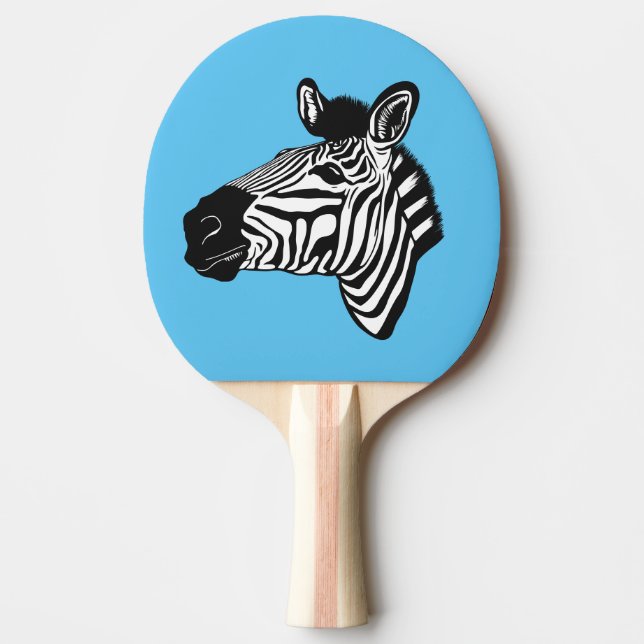 Zebra Ping Pong Paddle (Front)