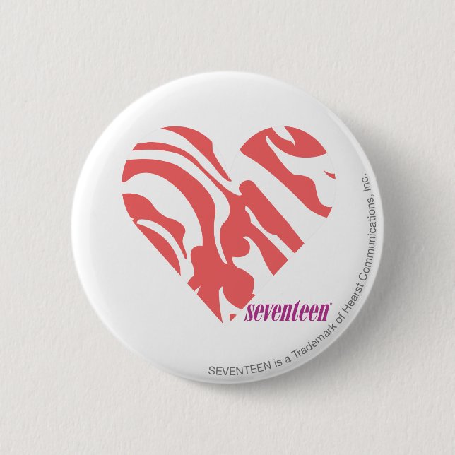 Zebra Pink 2 6 Cm Round Badge (Front)