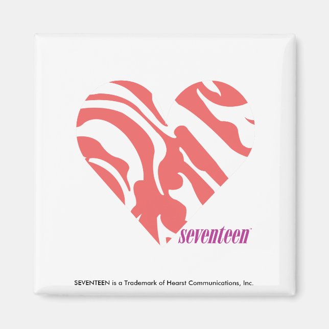 Zebra Pink 2 Magnet (Front)
