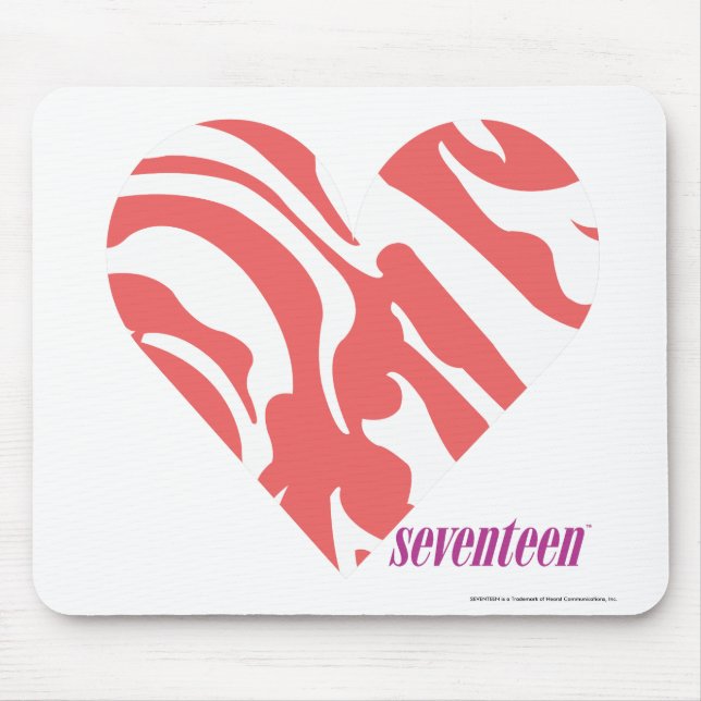 Zebra Pink 2 Mouse Mat (Front)