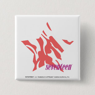 Zebra Pink 3 15 Cm Square Badge