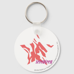 Zebra Pink 3 Key Ring
